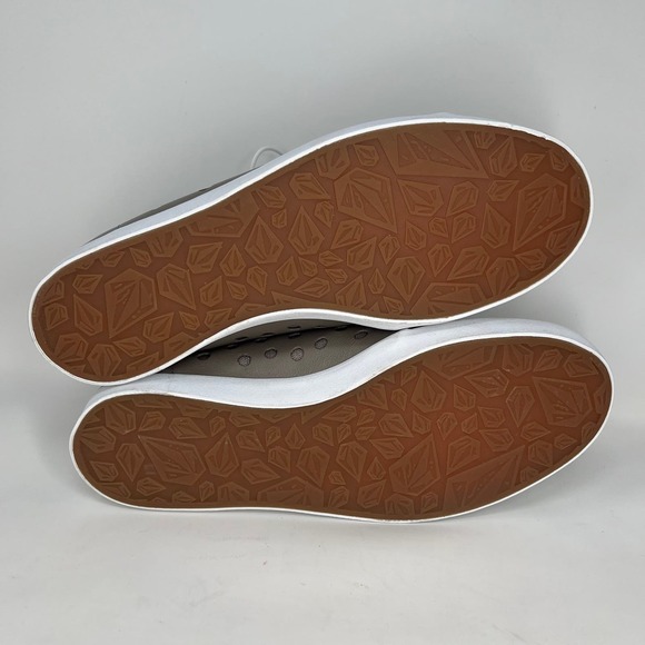 Volcom High Top Cut Out Circle Patterned Brown Sneakers Womens 8 - Picture 6 of 8